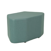 Pro Series Upholstered Petal Ottoman 18" Height - Sky Blue Crosshatch