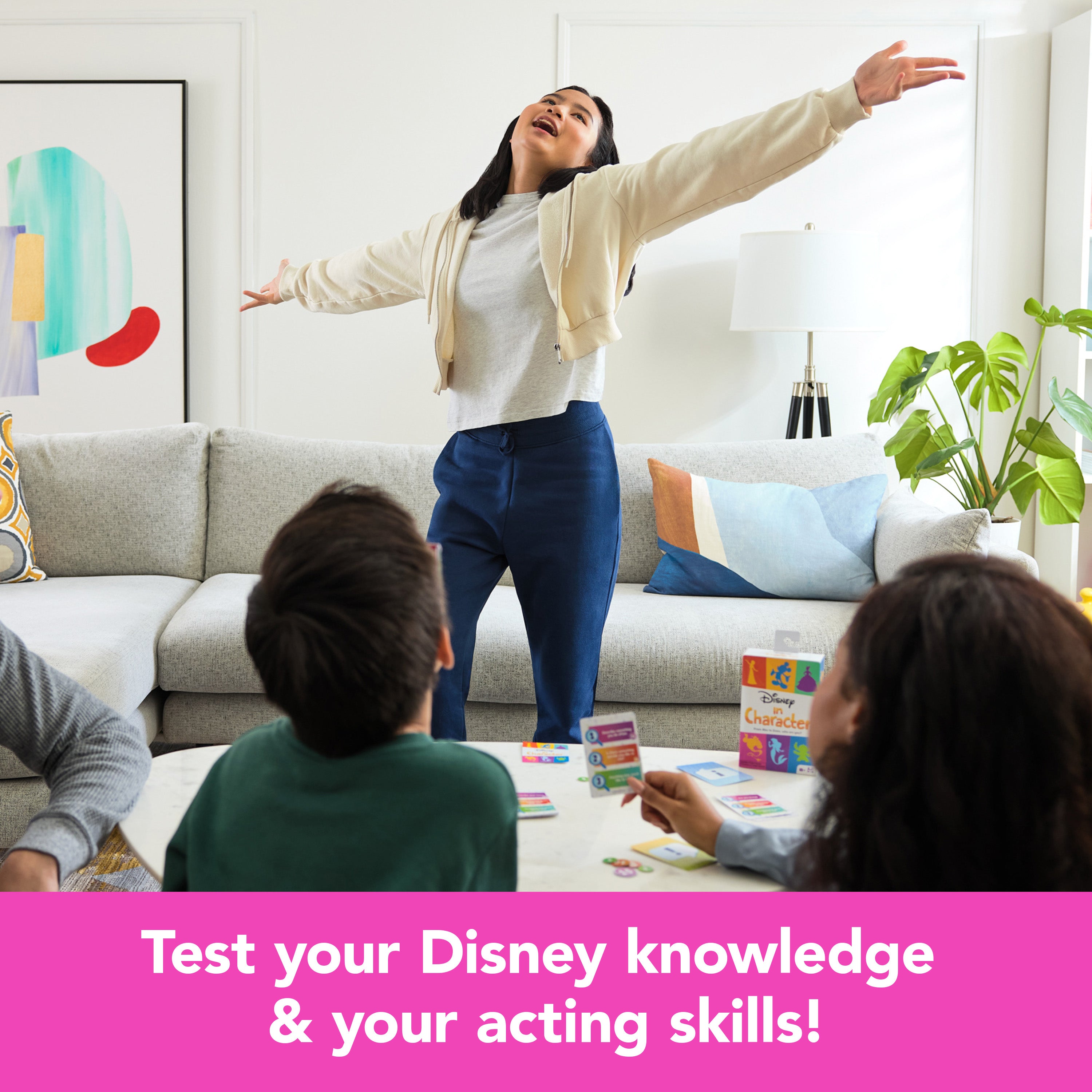 Spin Master Games, Disney in Character Card Game, Interactive Charades, Disney Trivia & More for Hilarious Family Fun, Indoor Activity, 2-4 Players, for Ages 8 & Up