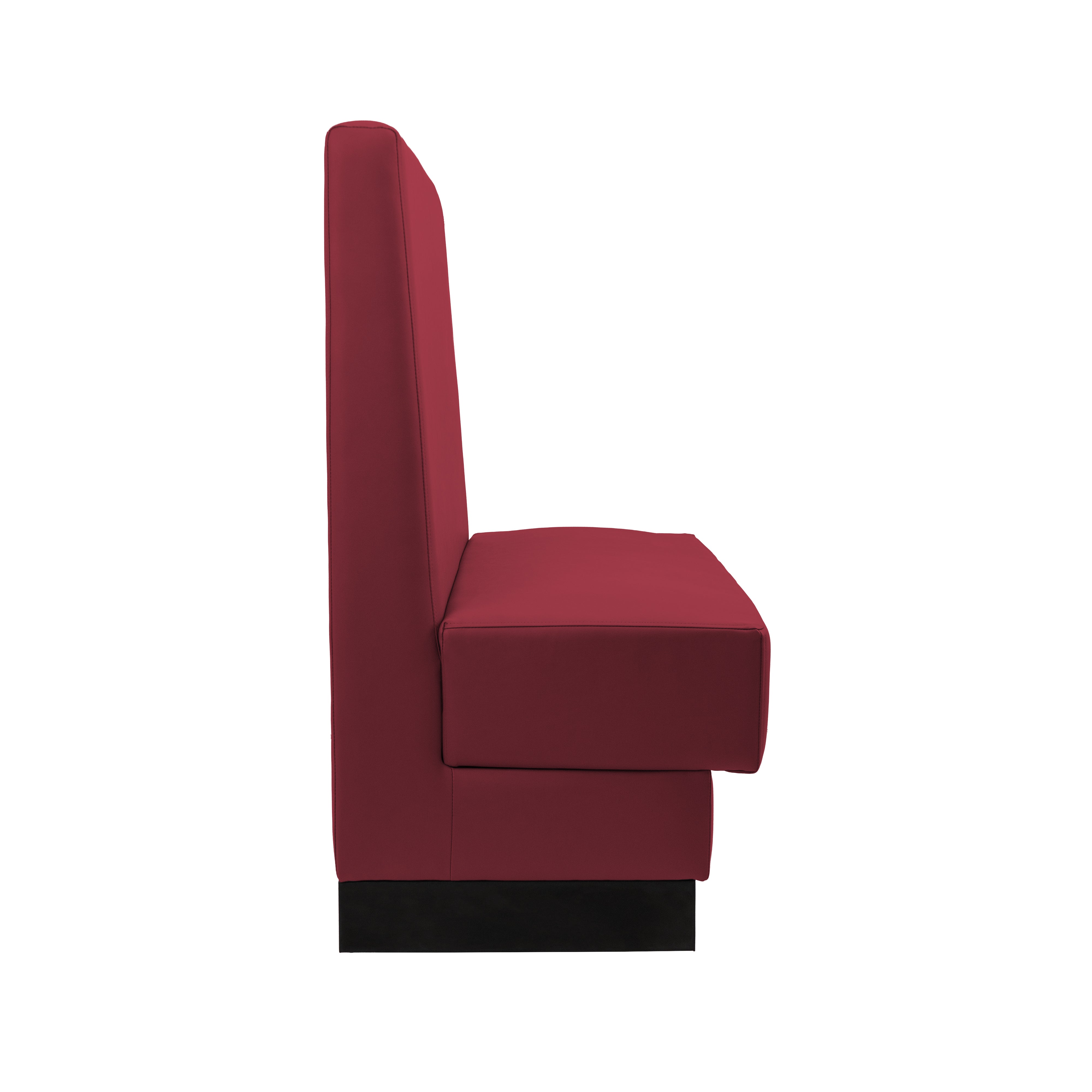 Pro Series Single-Sided Restaurant Booth Seating - Burgundy