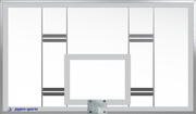 Conversion Backboard - 42 in. Rectangular Glass Backboard - NCAA, NFHS Compliant
