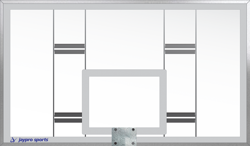 Conversion Backboard - Tempered Glass Conversion Package - NCAA, NFHS Compliant