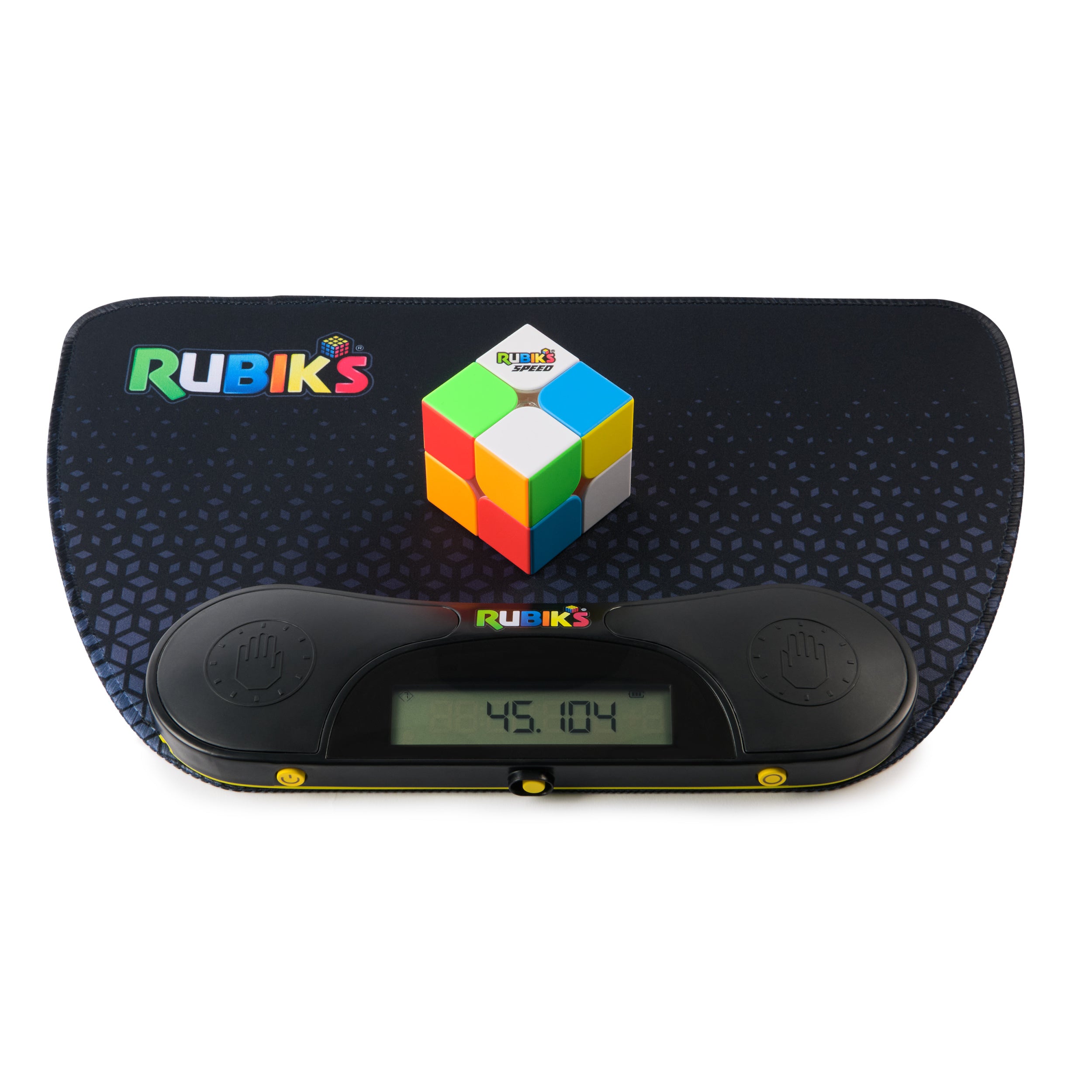 Rubik’s Cube, Speed Timer & Mat, Ergonomic Display Device & Precision Timing Mat for Competitive Speedcubing Brain Teaser Puzzle for Adults Problem-Solving Brain Teaser Fidget Toy for Kids Ages 8 & Up