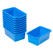 Scoop Front Storage Bins - Blue 5 Pack