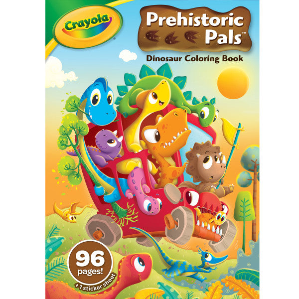 Crayola Dinosaur Coloring Book, 96 Coloring Pages, Ages 3, 4, 5, 6