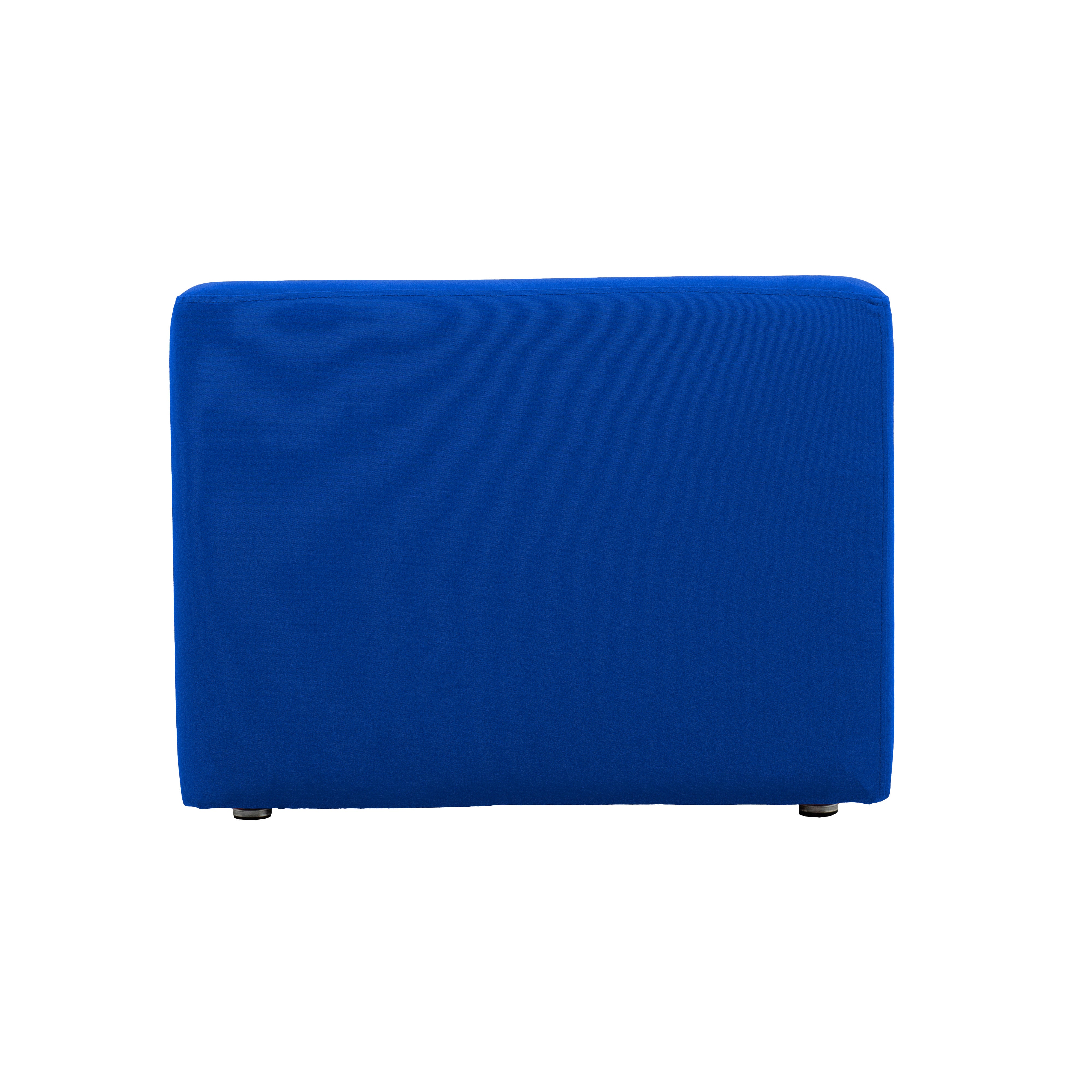 Outdoor 24" Square Ottoman with Sunbrella®, 18" H - Canvas Pacific Blue
