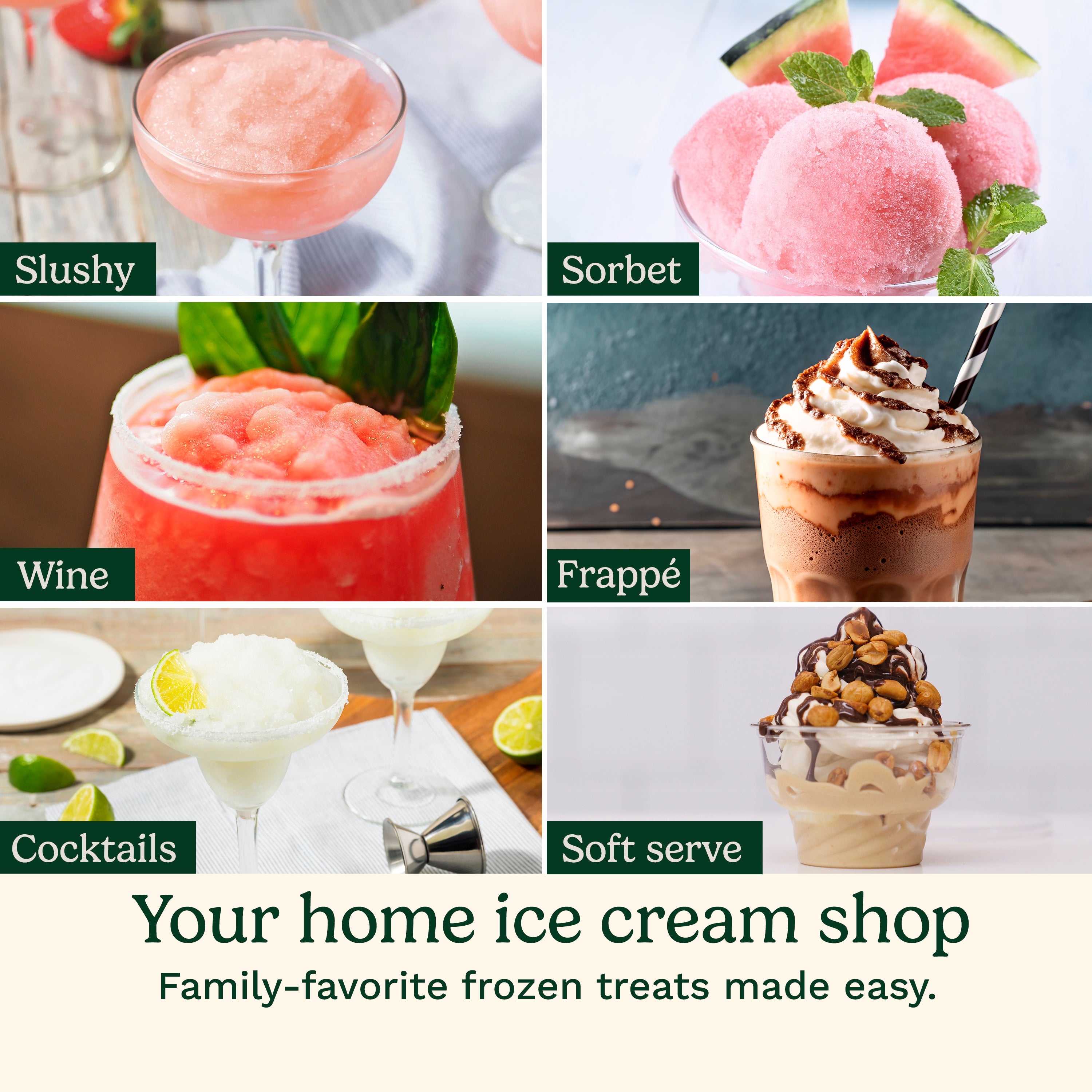 6-in-1 Slushy & Soft-Serve Maker