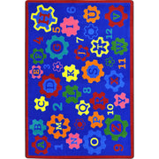 Geared for Learning 10'9" x 13'2" area rug in color Multi