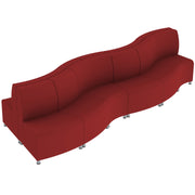 Pro Series Connect Edged Crest Seating, 12-Piece Set - Crimson