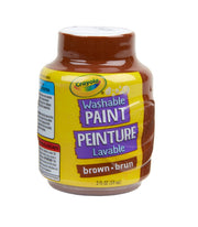 Crayola Washable Paint - Brown (2oz), Kids Paint, Great for Arts & Crafts, Resealable, Classroom Paint, Nontoxic, Ages 3+