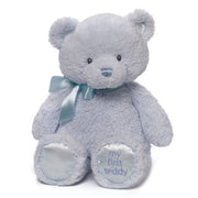 Baby GUND, My First GUND Teddy Bear, Ultra Soft Animal Plush Toy for Babies and Newborns, Blue, 15”