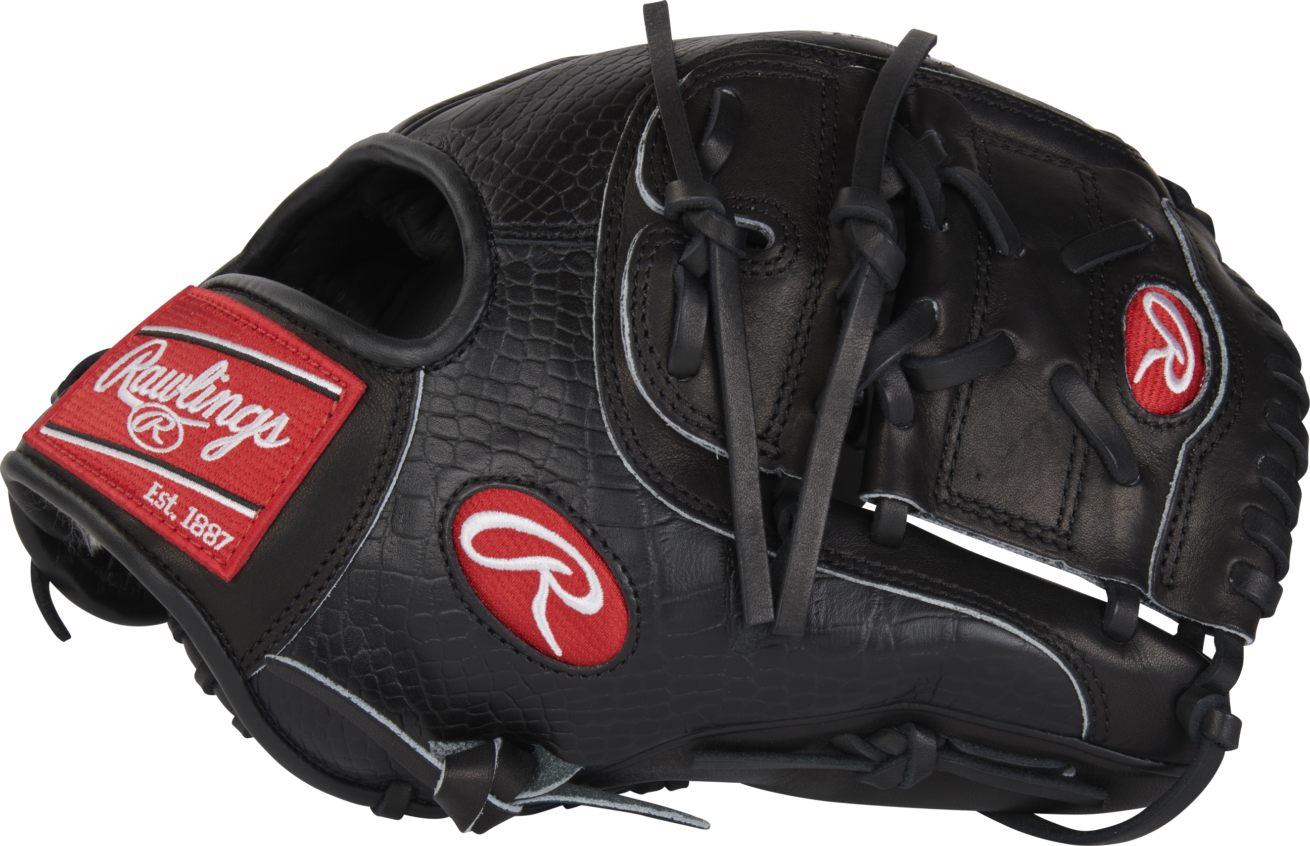 Rawlings Pro Preferred Series Jacob Degrom Gameday Pattern 11.75-Inch Baseball Glove - Right Hand Thrower - Black/Croc