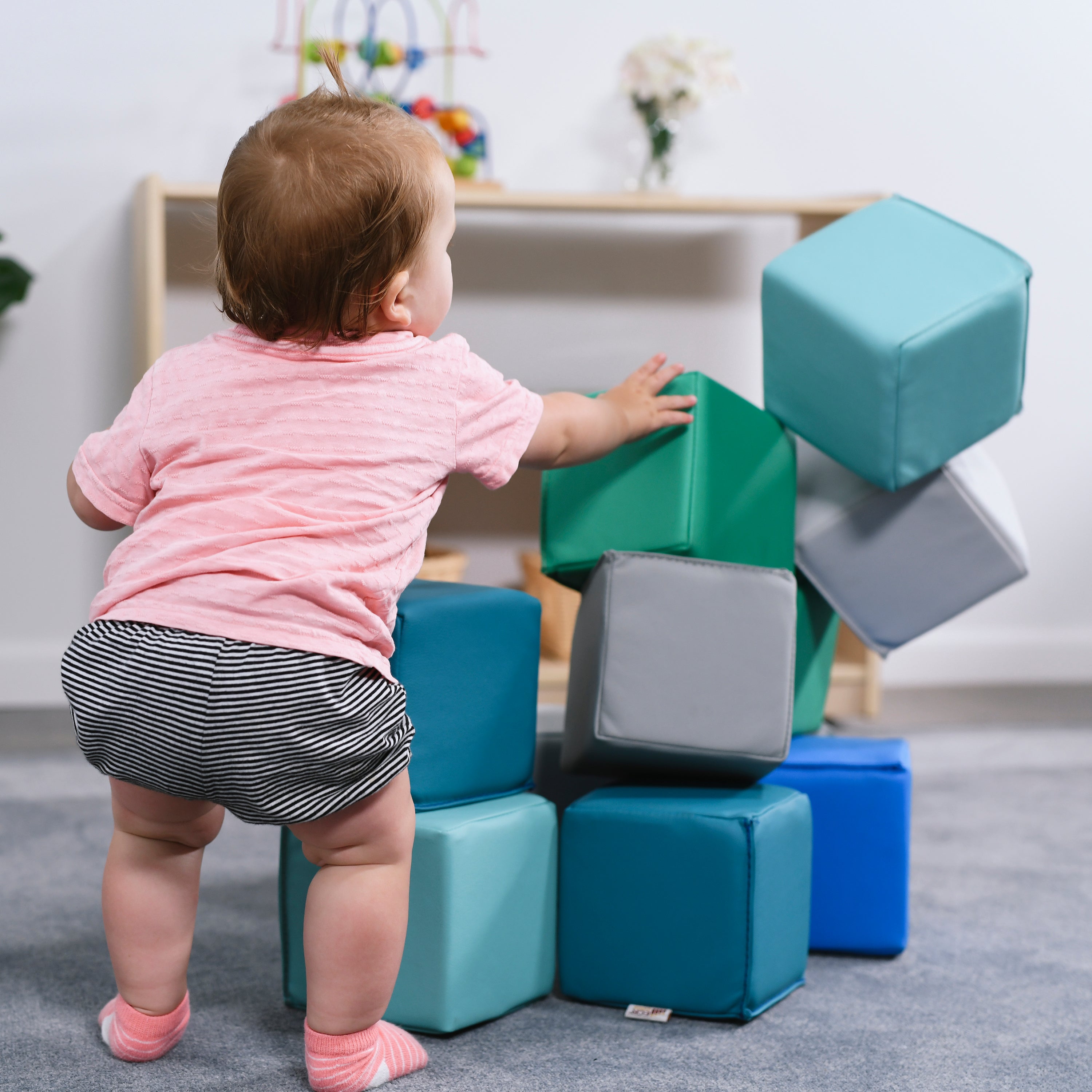 SoftZone Patchwork Toddler Blocks - Contemporary