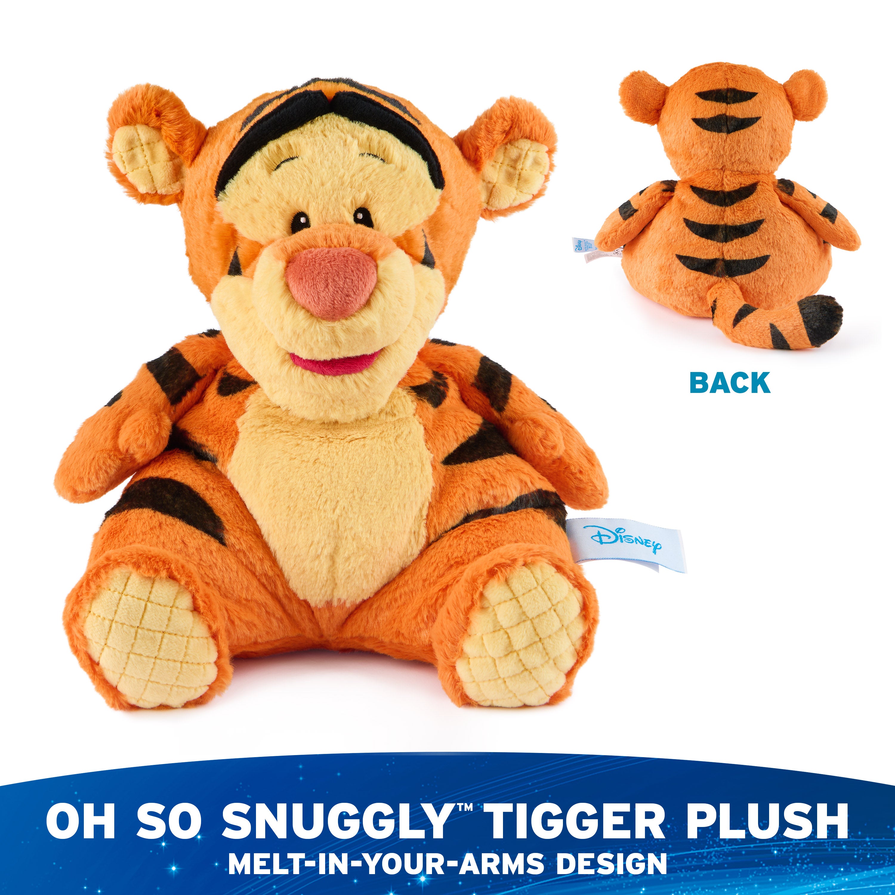 GUND Disney Official Tigger Oh So Snuggly Plush, Winnie the Pooh, Tigger Tiger Stuffed Animal for Ages 1 and Up, Orange, 12.5”