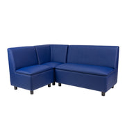 Kid Comfort Collective Modular L-Shaped Seating, 3-Piece Set - Navy