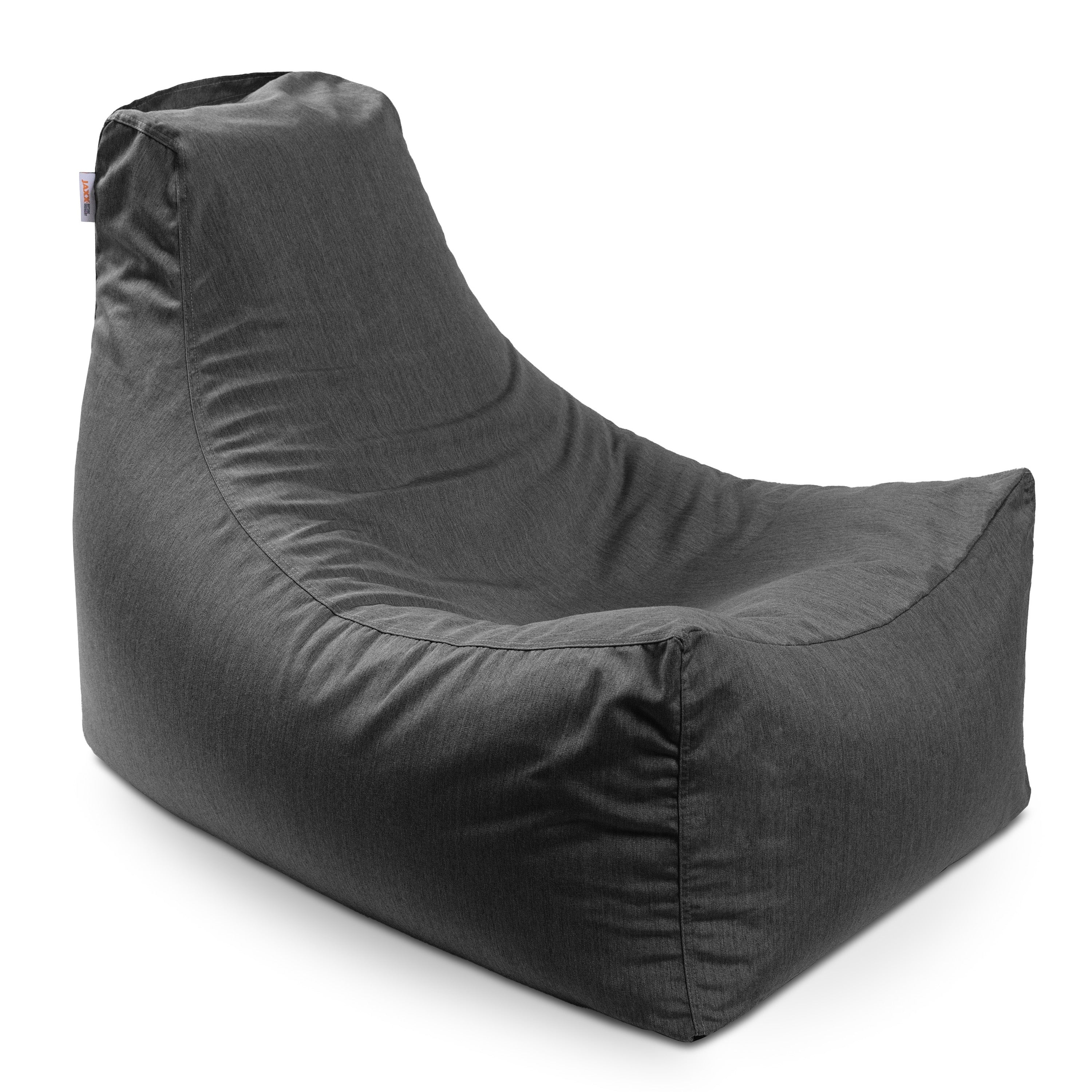 Jaxx Juniper Outdoor Bean Bag Patio Chair & Poolside Lounge, Charcoal Sunbrella
