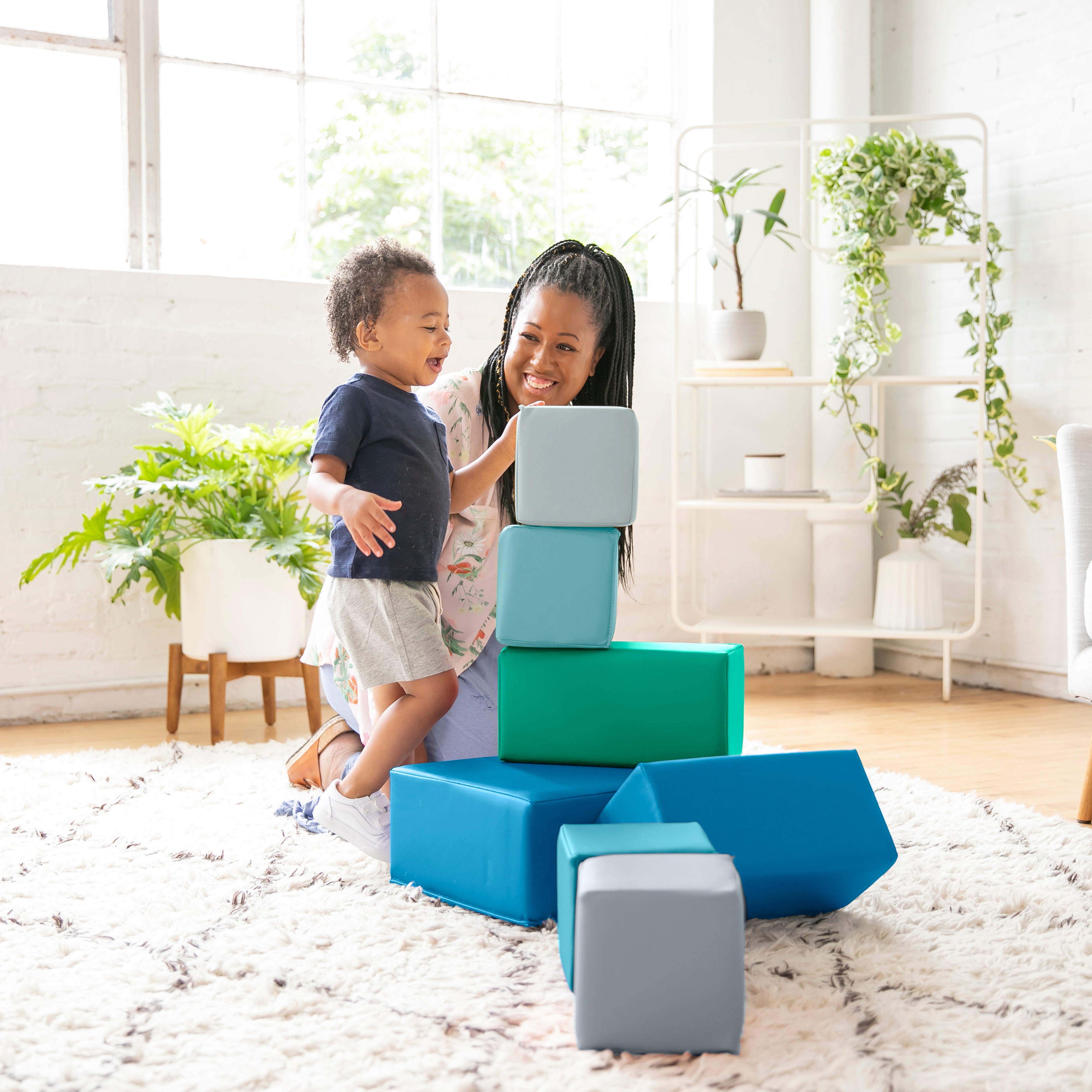 SoftZone Big Foam Blocks 7-Piece - Contemporary