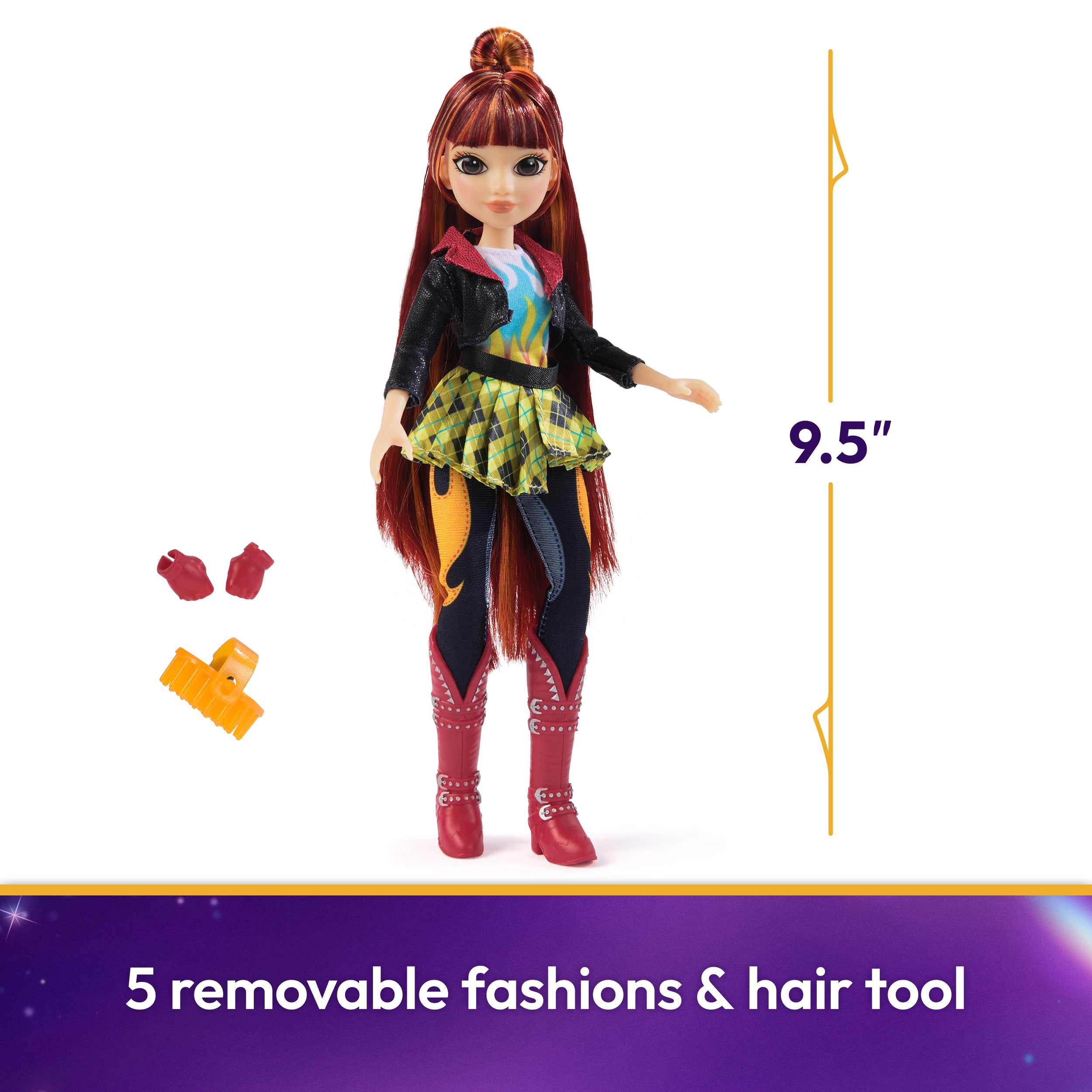Unicorn Academy, Valentina Doll with 5 Accessories, 9.5”, Dolls & Unicorn Toys for Girls Ages 4 and up