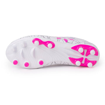 RIP-IT Girls' Soccer Cleats - Size 13K Little Kid - White/Pink Glo