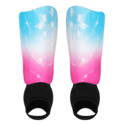Girls' Cut Soccer Shin Guards - Small/Medium - Sparkle Pink/Blue