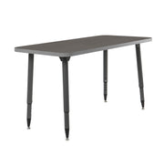 Adapte 24" x 48" Rectangle Thermofused Activity Table with Adjustable Tapered Legs - Cosmic Strandz/North Sea