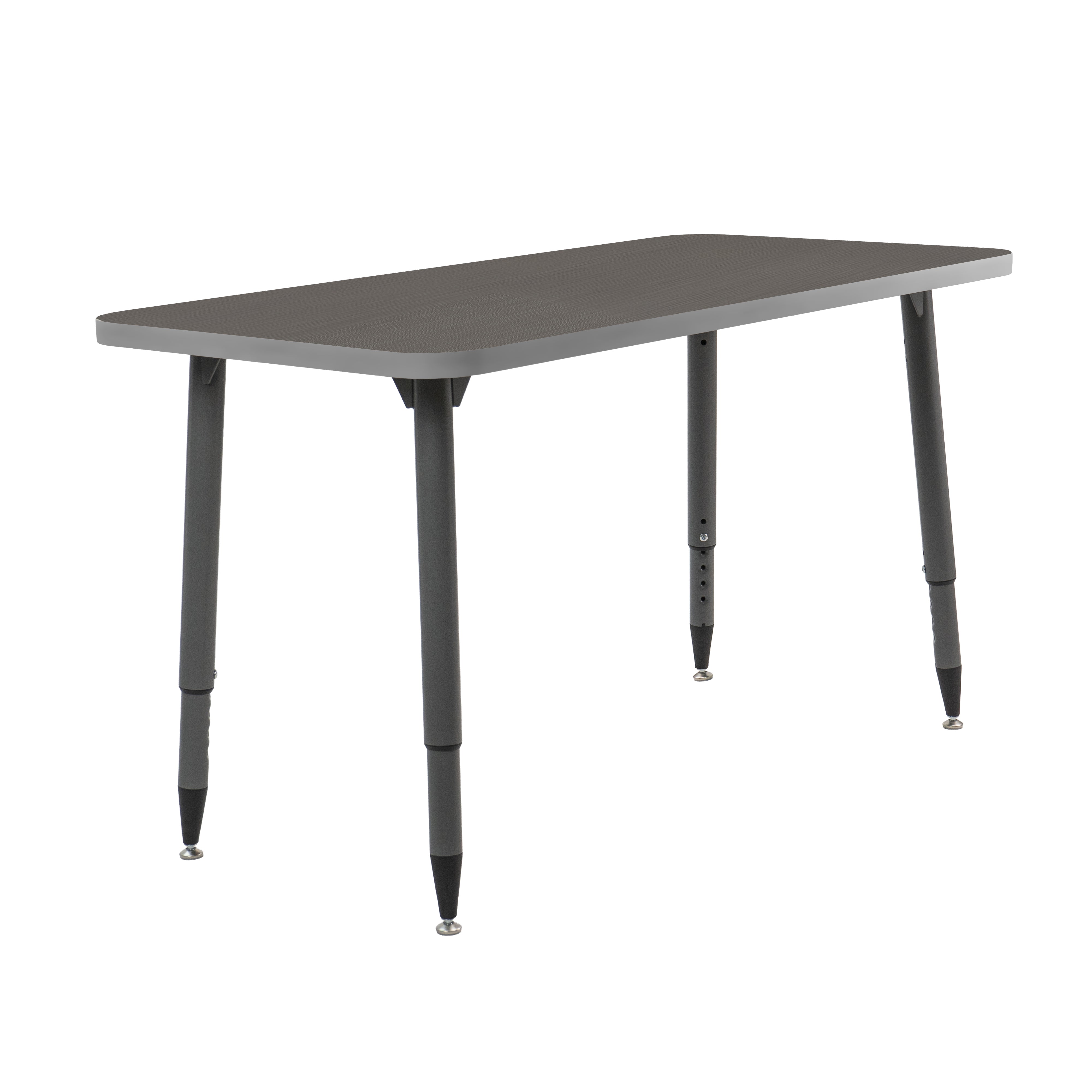 Adapte 24" x 48" Rectangle Thermofused Activity Table with Adjustable Tapered Legs - Cosmic Strandz/North Sea