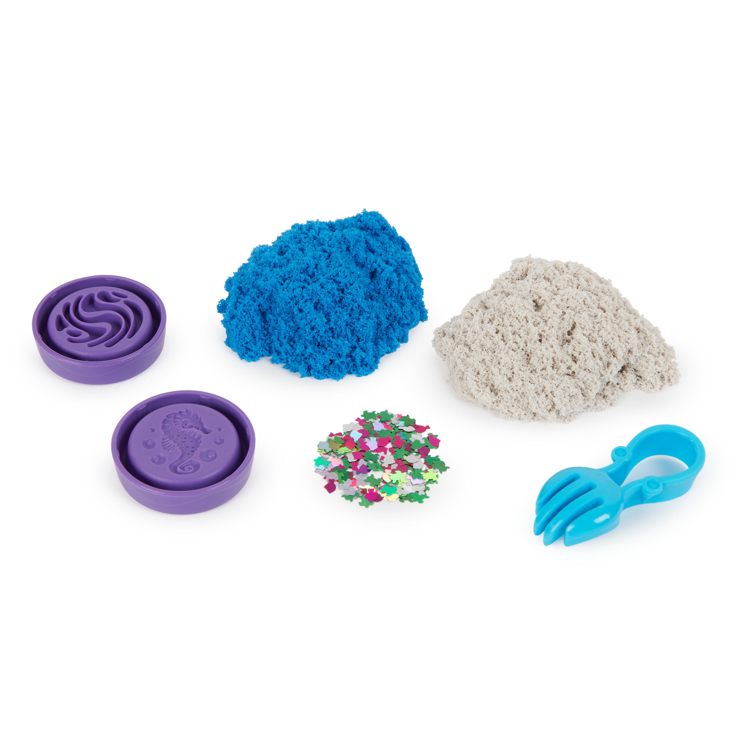 Kinetic Sand Flowfetti, 4oz Play Sand with Glitter Mix-ins Styles May Vary, Portable Surprise Sensory Toys for Kids Ages 3+