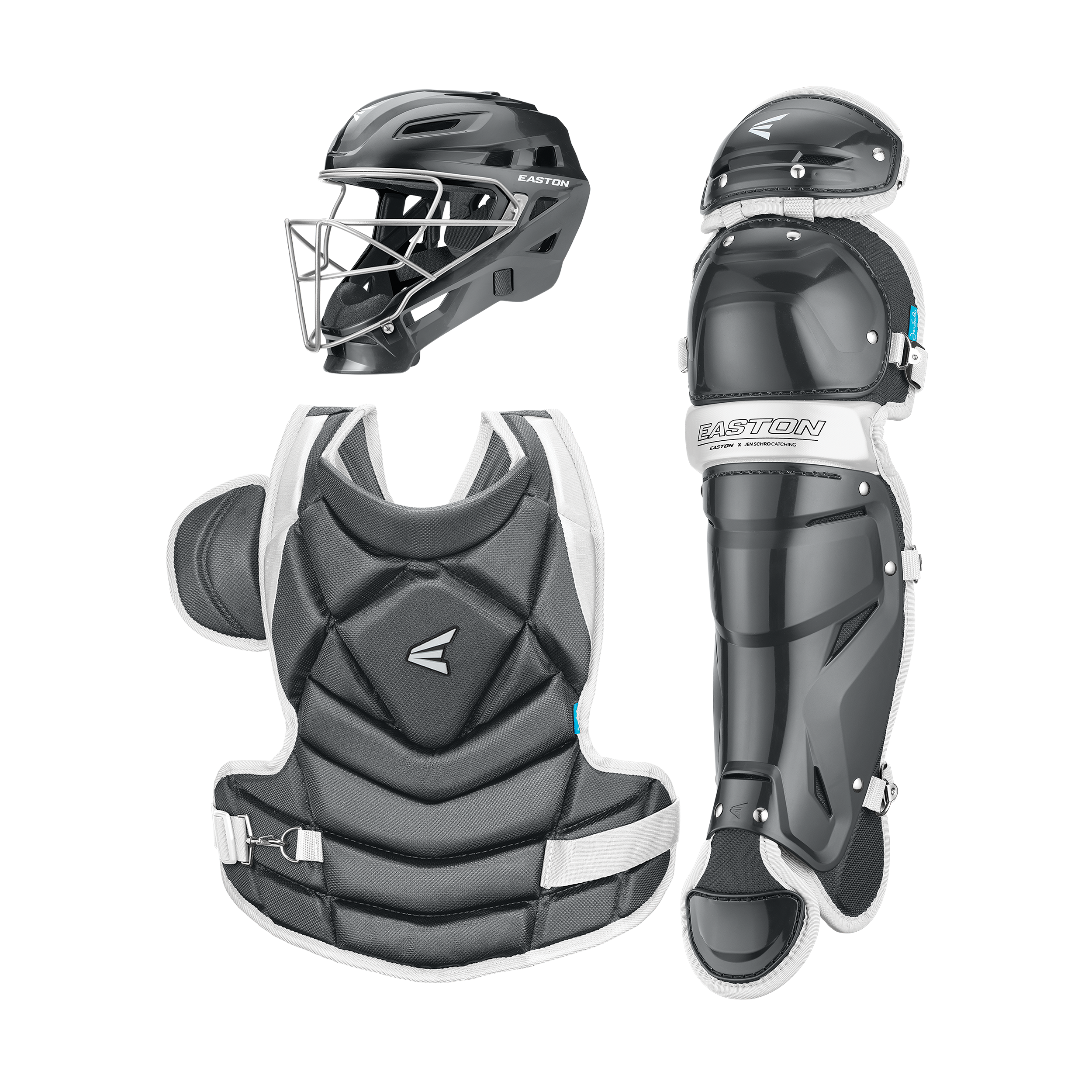 Easton Jen Schro The Fundamental Softball Large Catchers Box Set - Charcoal