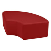 Pro Series Upholstered Quarter Circle Ottoman 12" Height - Crimson