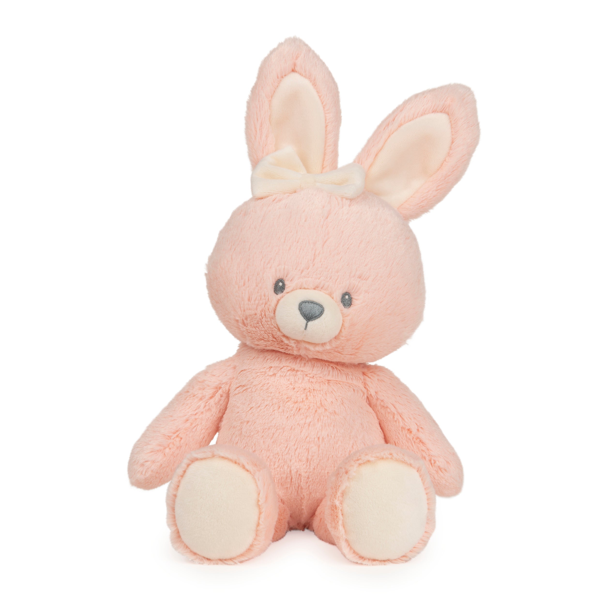 Baby GUND Sustainable Bunny Plush, Stuffed Animal Made from Recycled Materials, Gift for Babies and Newborns, Pink/Cream, 13”