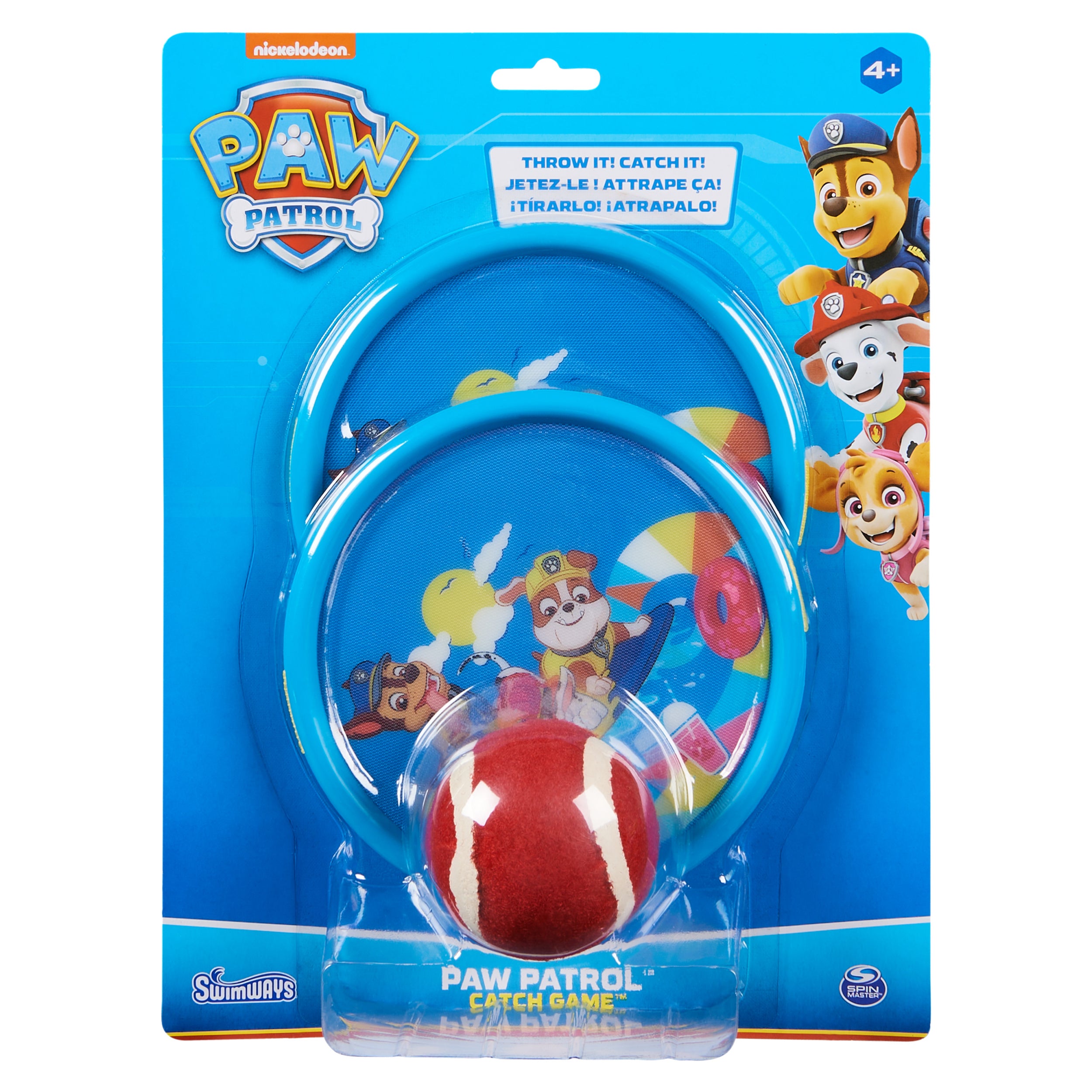 Swimways Paw Patrol Catch Game, Swimming Pool Accessories & Kids Outdoor Toys, Paw Patrol Party Supplies & Yard Games for Kids Aged 4 & Up