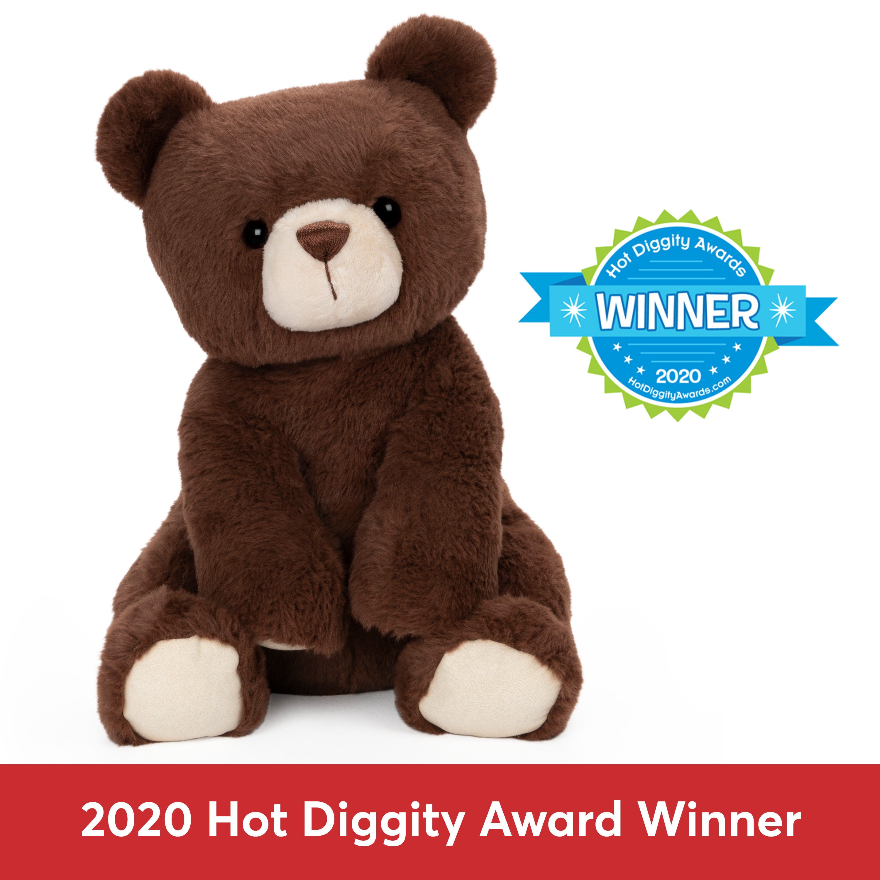 GUND Finley Teddy Bear, Premium Stuffed Animal for Ages 1 and Up, Chocolate Brown, 13”
