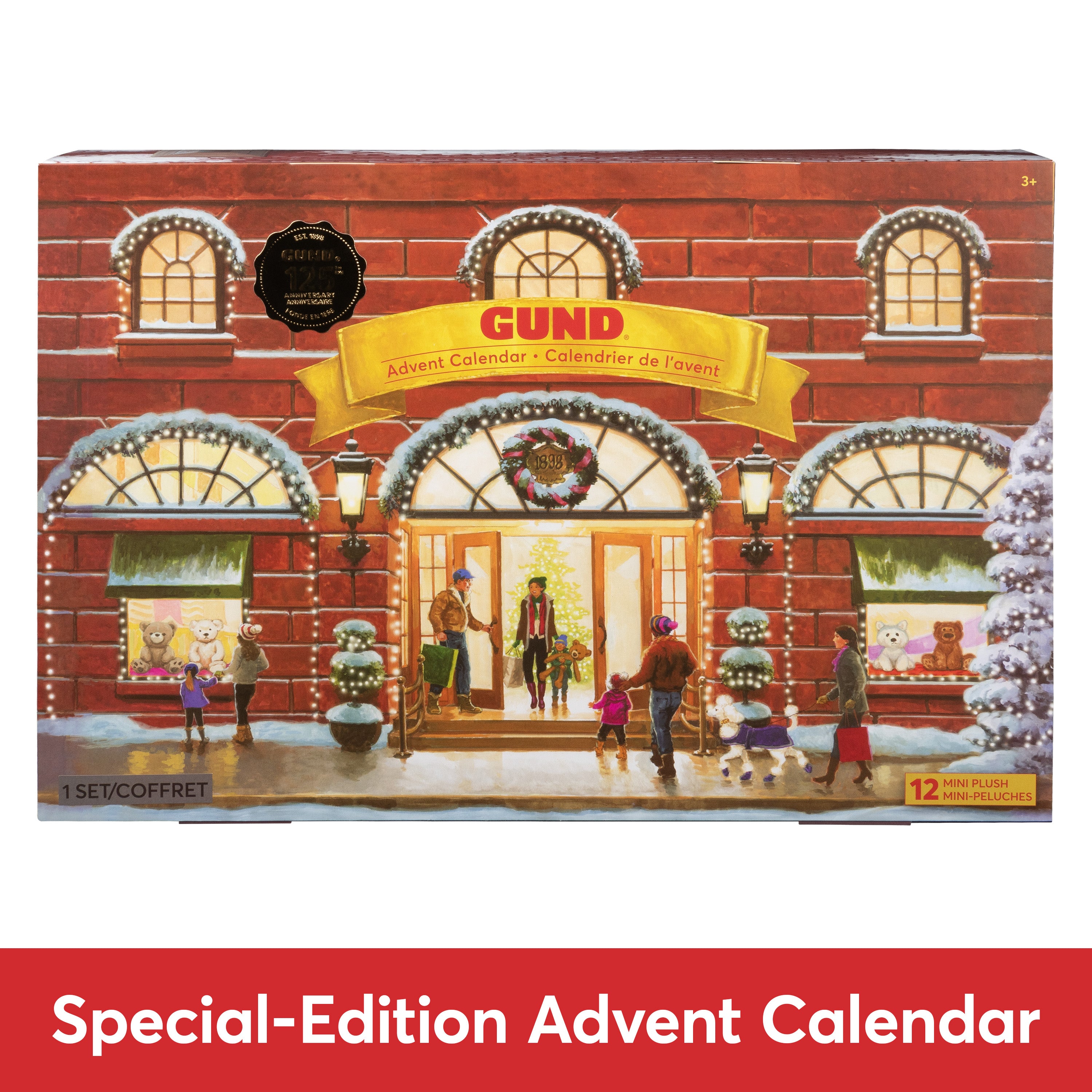 GUND 12-Day Surprise Plush Advent Calendar, Advent Calendar 2024, Holiday Gift for Ages 3 and Up, 18”