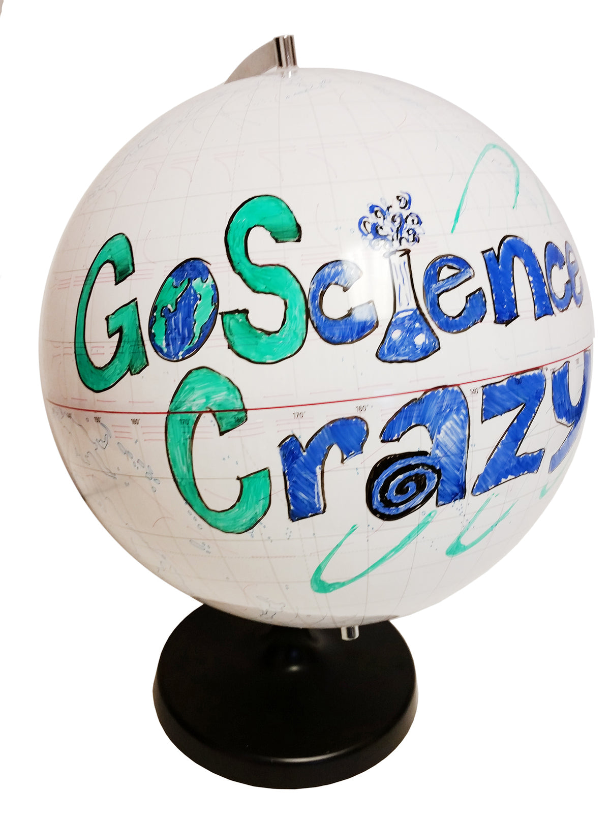 Globe, Whiteboard, 32cm Diameter, Case of 4