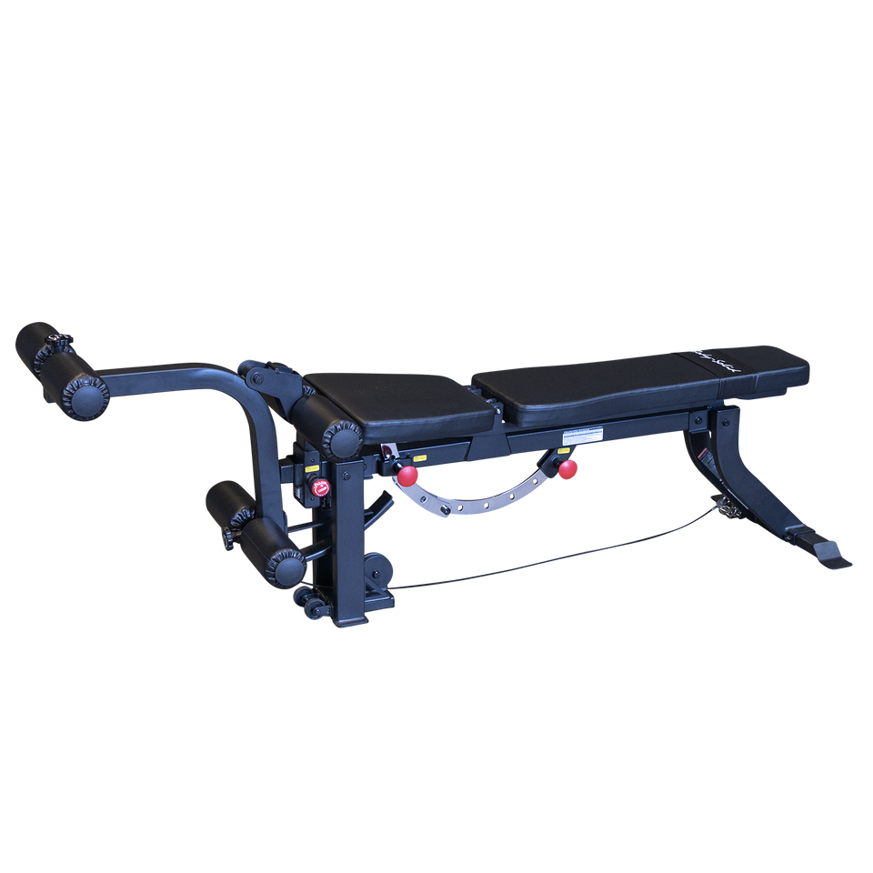Adjustable Bench, W Cabled Leg Developer