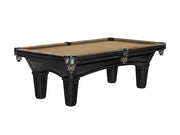 Glenwood 7' Two Tone MB /Coffee with Tapered Leg - Shield Pockets , Pool Table - 86.5"L x 48.5"W x 32"H