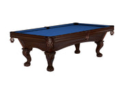 Glenwood 9' Espresso with Talon Leg - Shield Pockets , Pool Table - 110.5"L x 60.5"W x 32"H