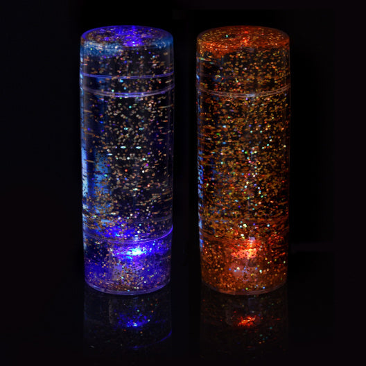 Glitter LED Calm Down Jar - 2 Pack (5.75" H x 2" W x 2" L)