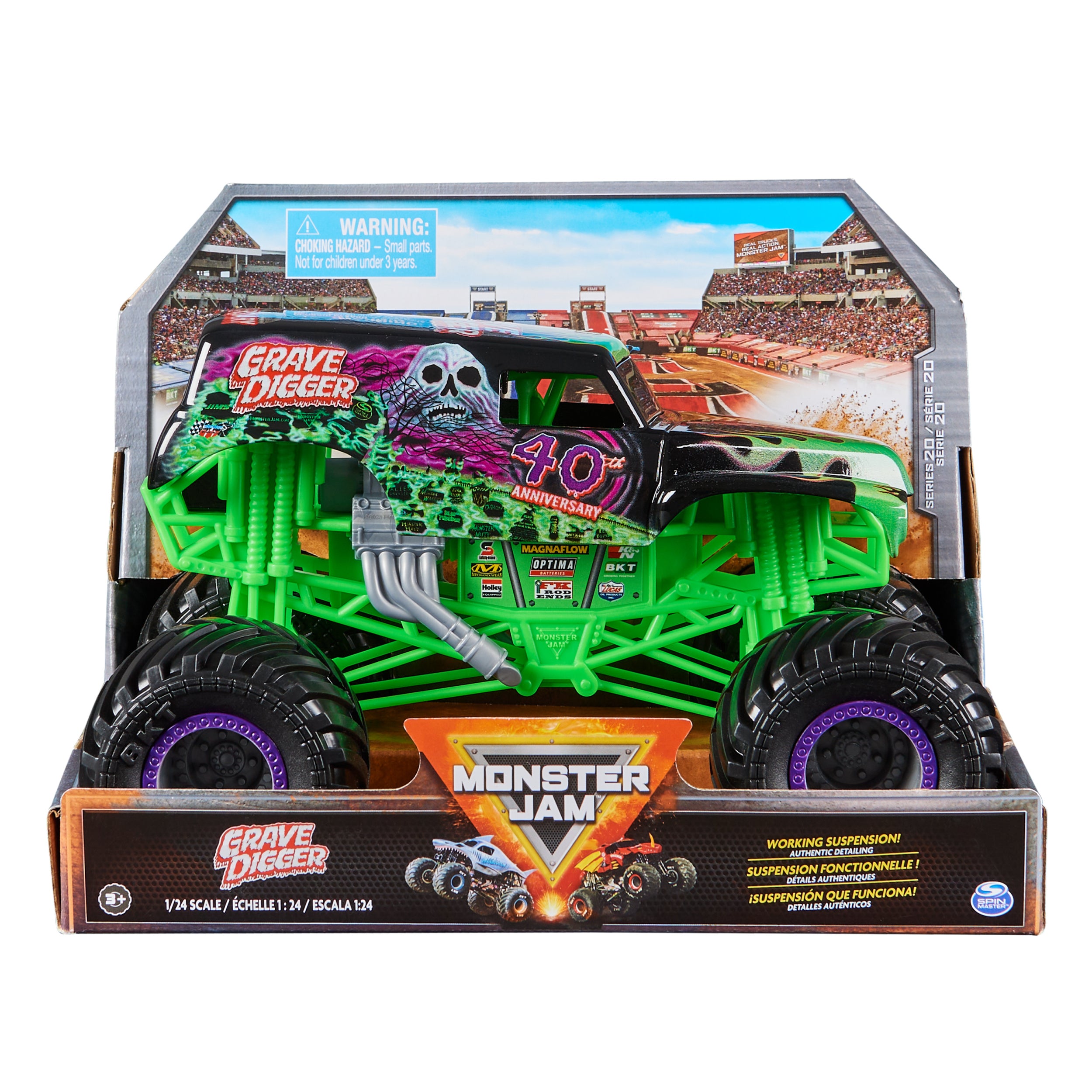 Monster Jam, 1-24 Scale Monster Truck, Collector Die-Cast Vehicle Styles May Vary