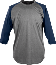 Rawlings Adult Three-Quarter Sleeve Performance Jersey - Small - Navy
