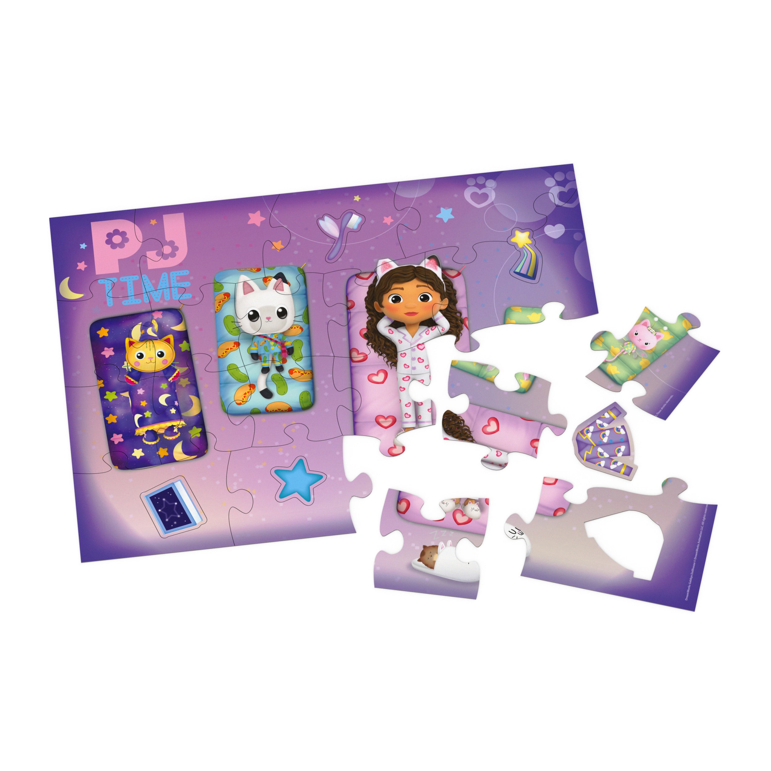 Gabby’s Dollhouse, 24-Piece Jigsaw Puzzle DreamWorks Netflix Gabby’s Dollhouse Toys 1 of 4 Kids Puzzles Styles and Colors Vary, for Preschoolers Ages 3 and up