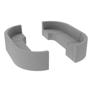 Pro Series Tallback Chairs 12" Seat Height, 6-Piece Set - Slate Gray Crosshatch