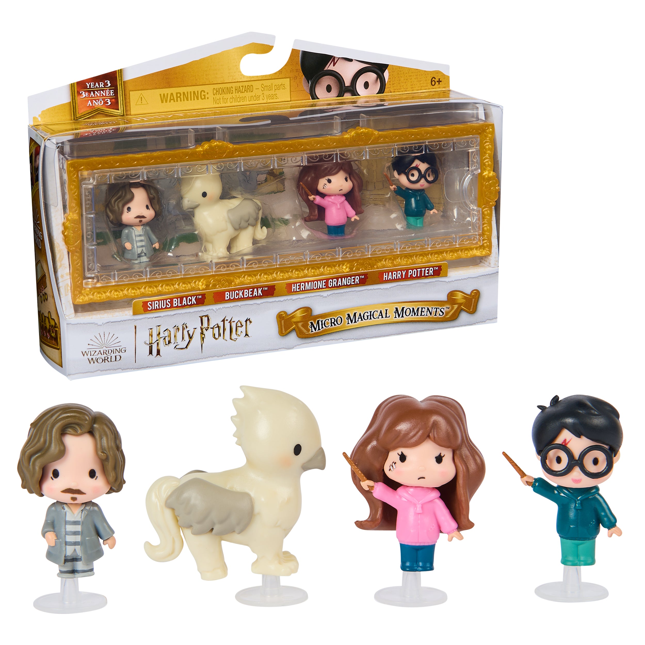 Wizarding World Harry Potter, Micro Magical Moments Prisoner of Azkaban Rescue Set with 4 Mini Figures & Display Case, Kids Toys for Ages 6 and up