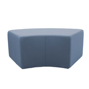Outdoor 24" x 48" S-Curve Ottoman with Sunbrella®, 18" H - Canvas Haze