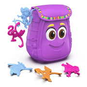 Spin Master Games, Dora the Explorer Barrel of Monkeys, Classic Linking Game in Backpack Storage Case, Easy Activity Toy for Preschoolers, Fun for Kids & Family, 1-4 Players, for Ages 3 & Up