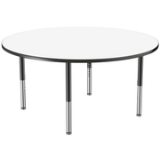 60" Round Dry-Erase Activity Table with Adjustable Super Legs - Whiteboard/Black