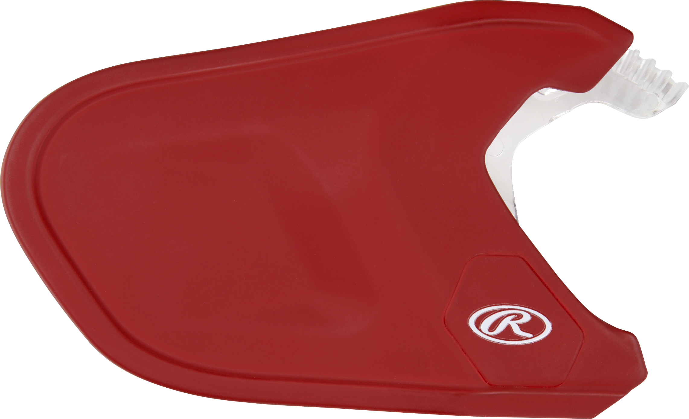 Rawlings Mach Adjust Lhb Matte Jaw Guard  - Scarlet