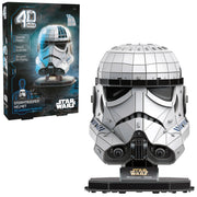 4D Build, Star Wars Stormtrooper Helmet 3D Model Kit with Stand, Star Wars Collectibles & Desk Décor, Adult Puzzles, Building Toys, 3D Puzzles for Adults & Teens, 121 Pieces, for Ages 12 & Up