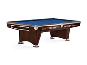 Gold Crown VI Tournament 9' Skyline Walnut / Espresso Two Tone Pocket, Pool Table - 114.6"L x 64.8"W x 32.3"H