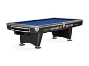 Gold Crown VI Tournament 9' Matte Black Gully , Pool Table - 114.6"L x 64.8"W x 32.3"H