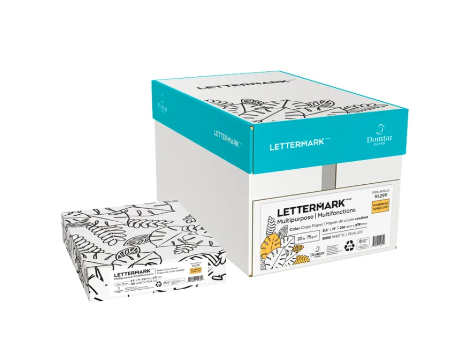 Goldenrod Vellum Bristol Cardstock, 8.5" x 11", 67 lb, 250 Sheets/Ream